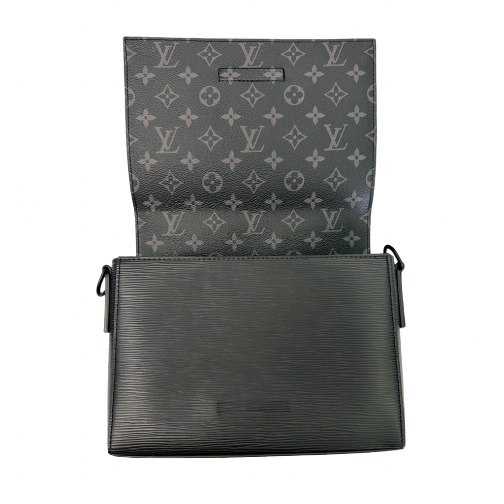 Louis Vuitton Black Epi Leather Take Off Messenger Bag