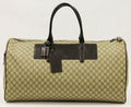Apricot Gucci Monogram GG Large Duffle Travel Bag