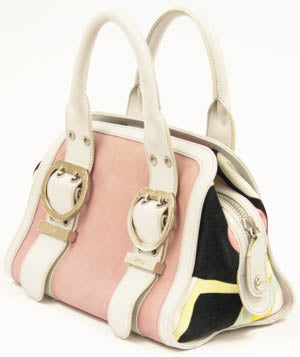 Emilio Pucci Leather & Canvas "MOD" bag