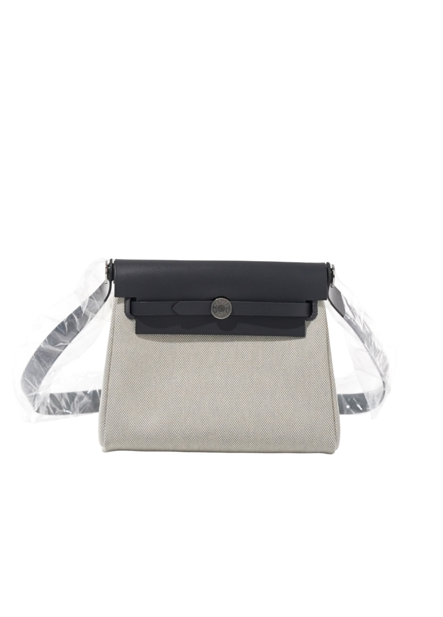 NIB Hermes Ecru/ Ardoise Herbag Zip 20 WPH