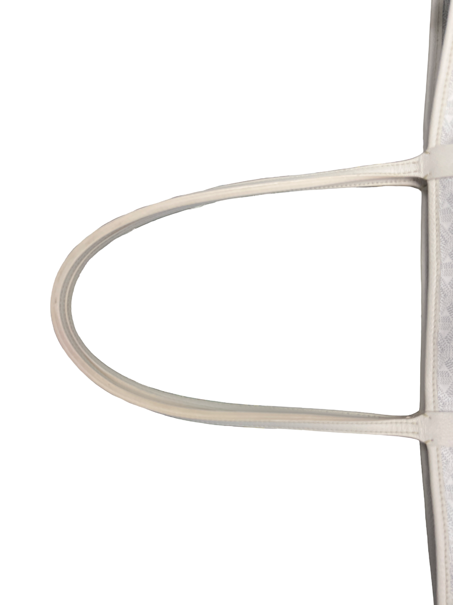 Goyard White Goyardine Artois MM Tote