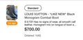 Louis Vuitton Black Leather Lace up Combat Boots