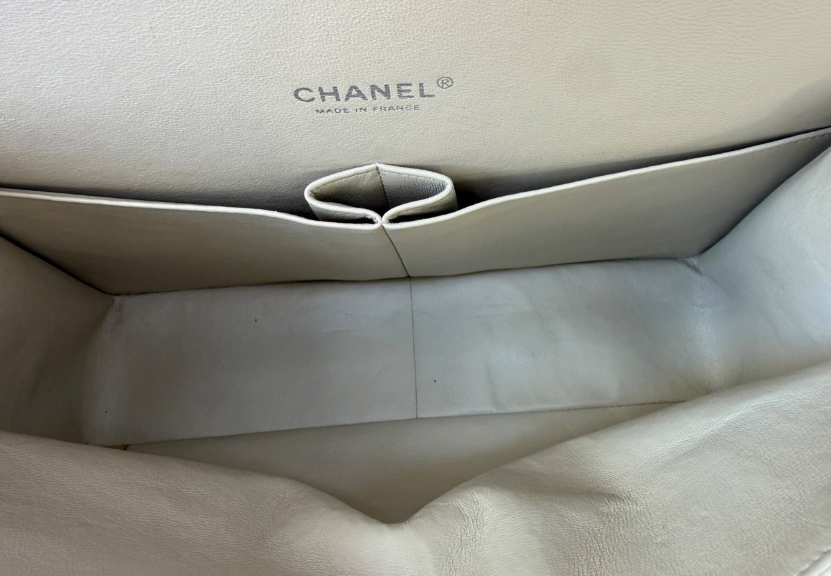 Chanel Classic Caviar Beige Maxi Double Flap Bag