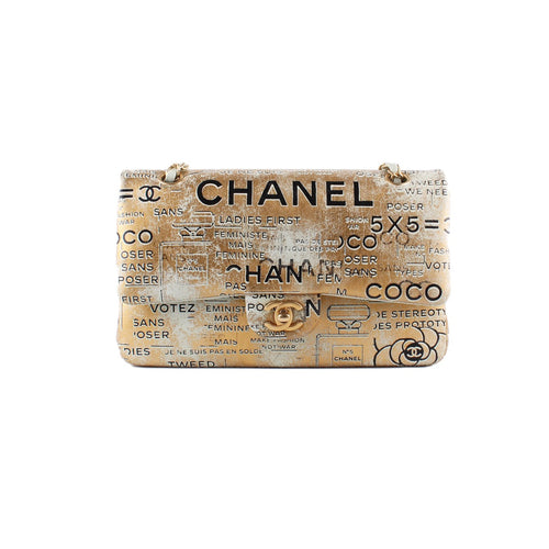 2015 Chanel Classic “After Dark” iconic Feministe Mais Flap Bag