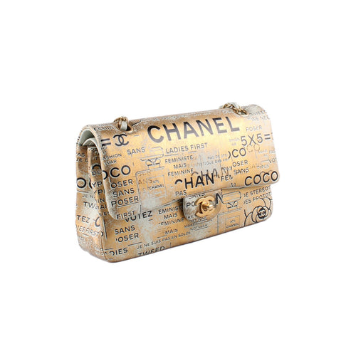 2015 Chanel Classic “After Dark” iconic Feministe Mais Flap Bag