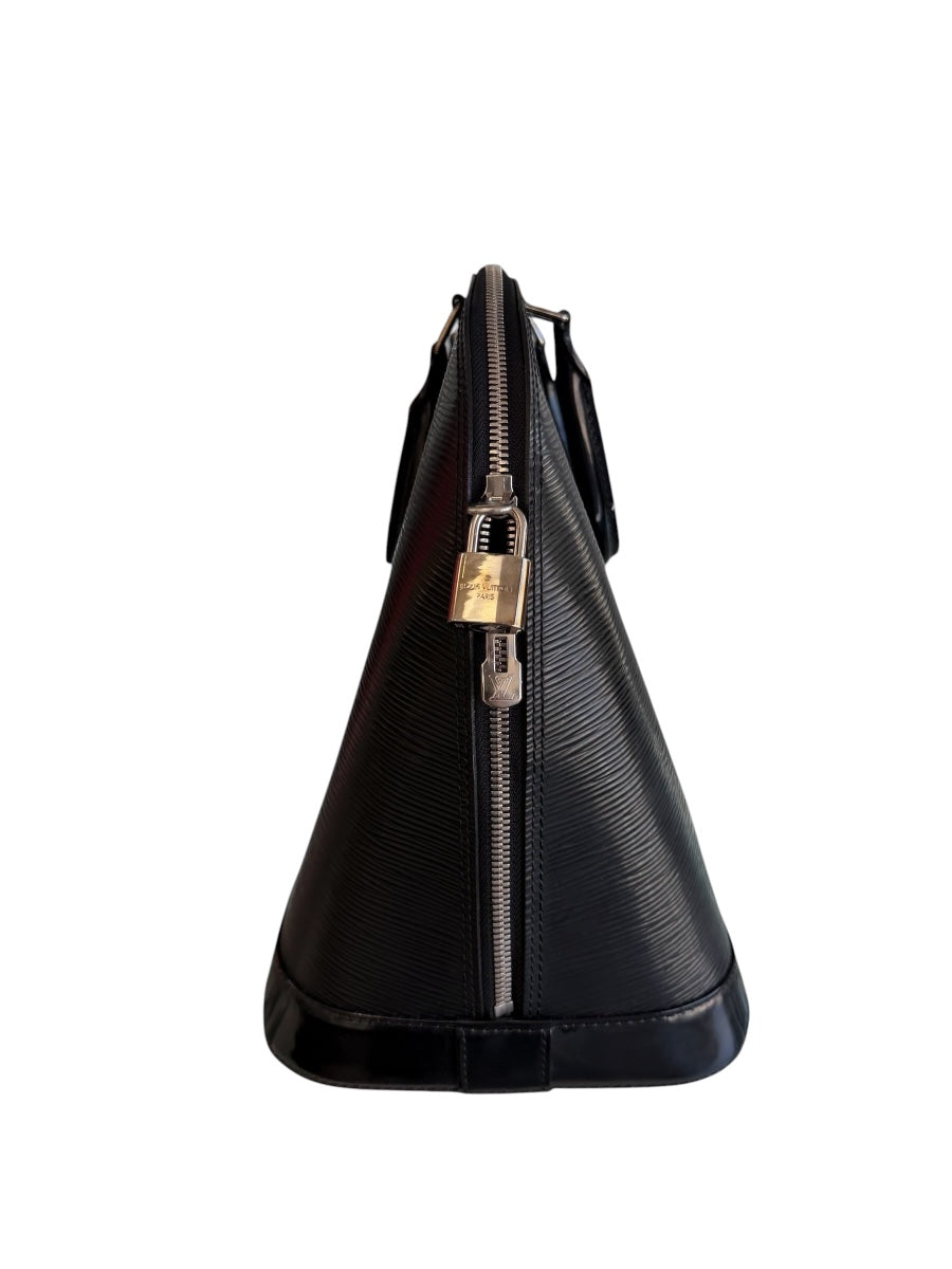 Lous Vuitton Black Epi Alma GM
