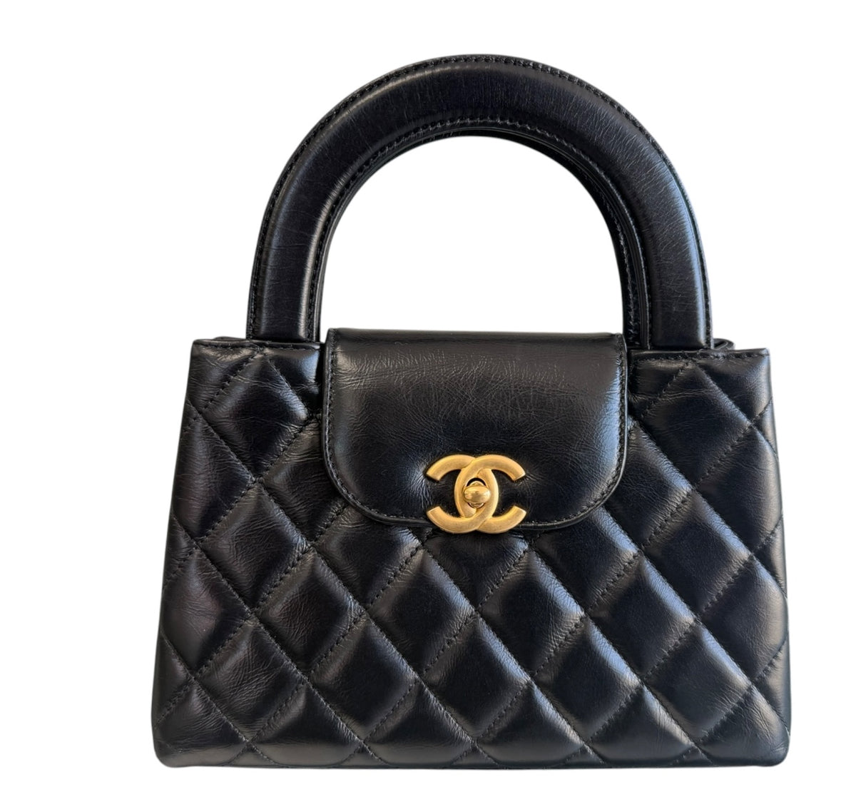 Chanel Black Nano Kelly Shopper Tote