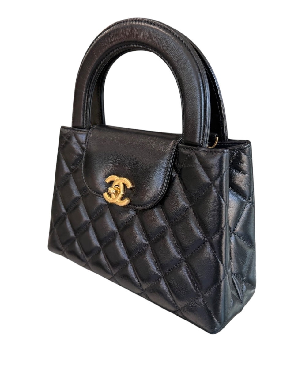 Chanel Black Nano Kelly Shopper Tote
