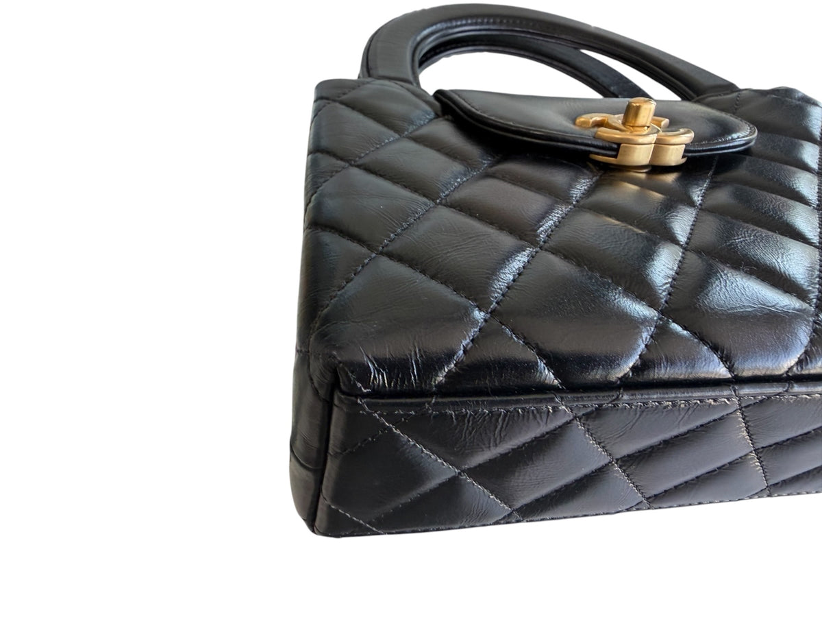Chanel Black Nano Kelly Shopper Tote