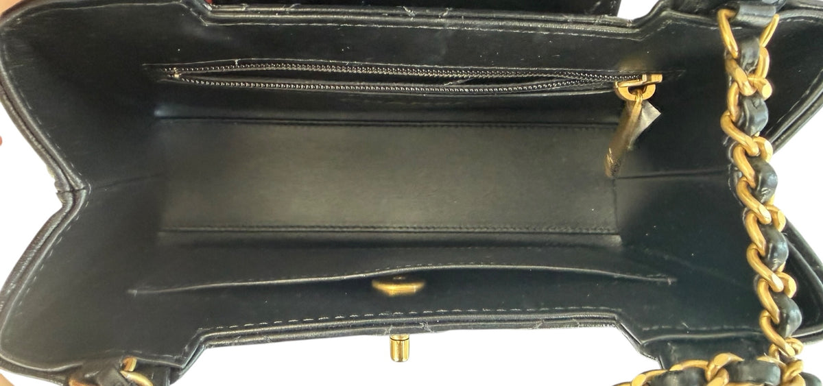 Chanel Black Nano Kelly Shopper Tote