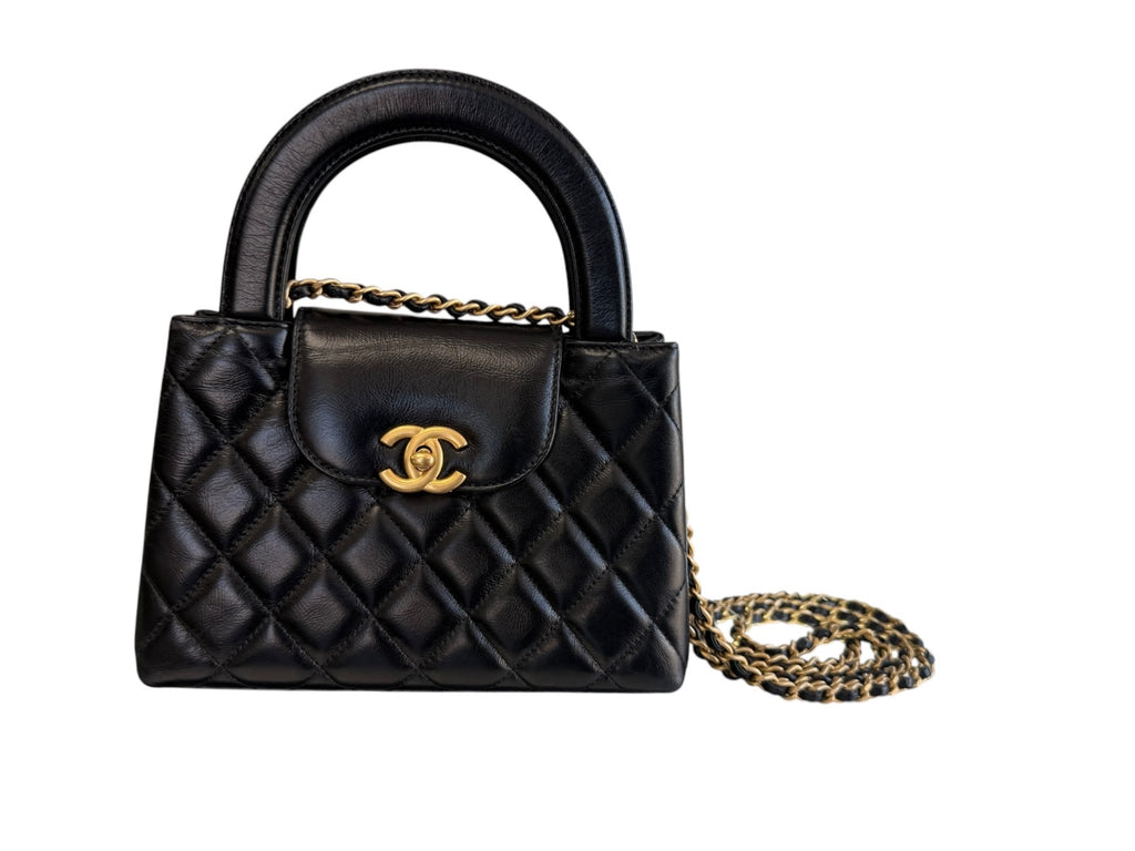 Chanel Black Nano Kelly Shopper Tote