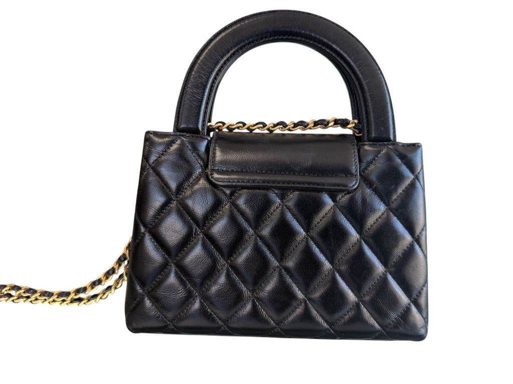Chanel Black Nano Kelly Shopper Tote