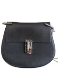 Chloe Black Leather Drew Crossbody Bag