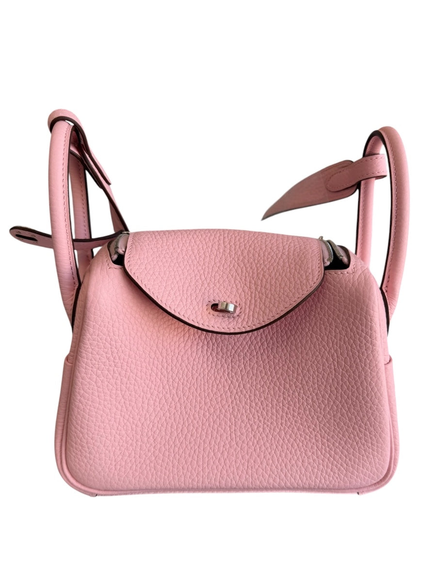 Hermès Rose Sakura Mini LIndy 20