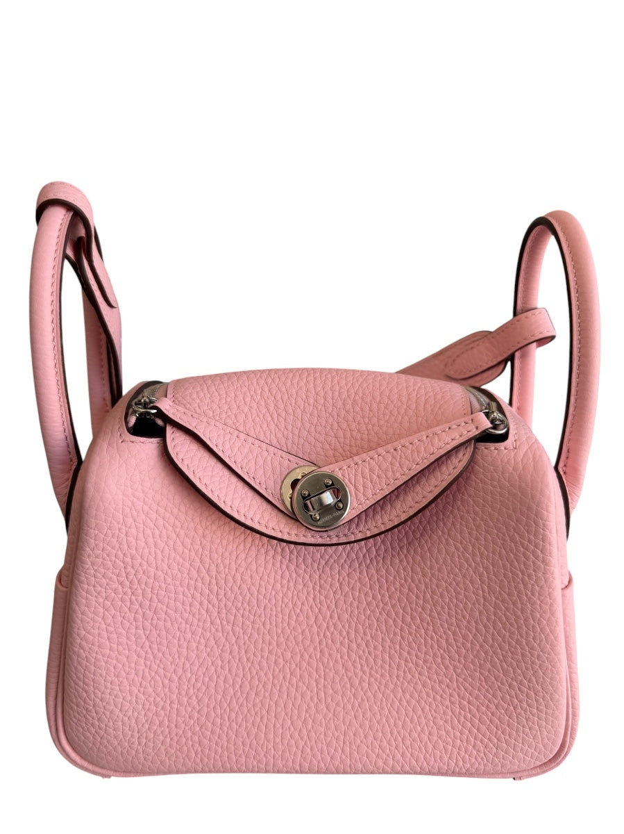 Hermès Rose Sakura Mini LIndy 20