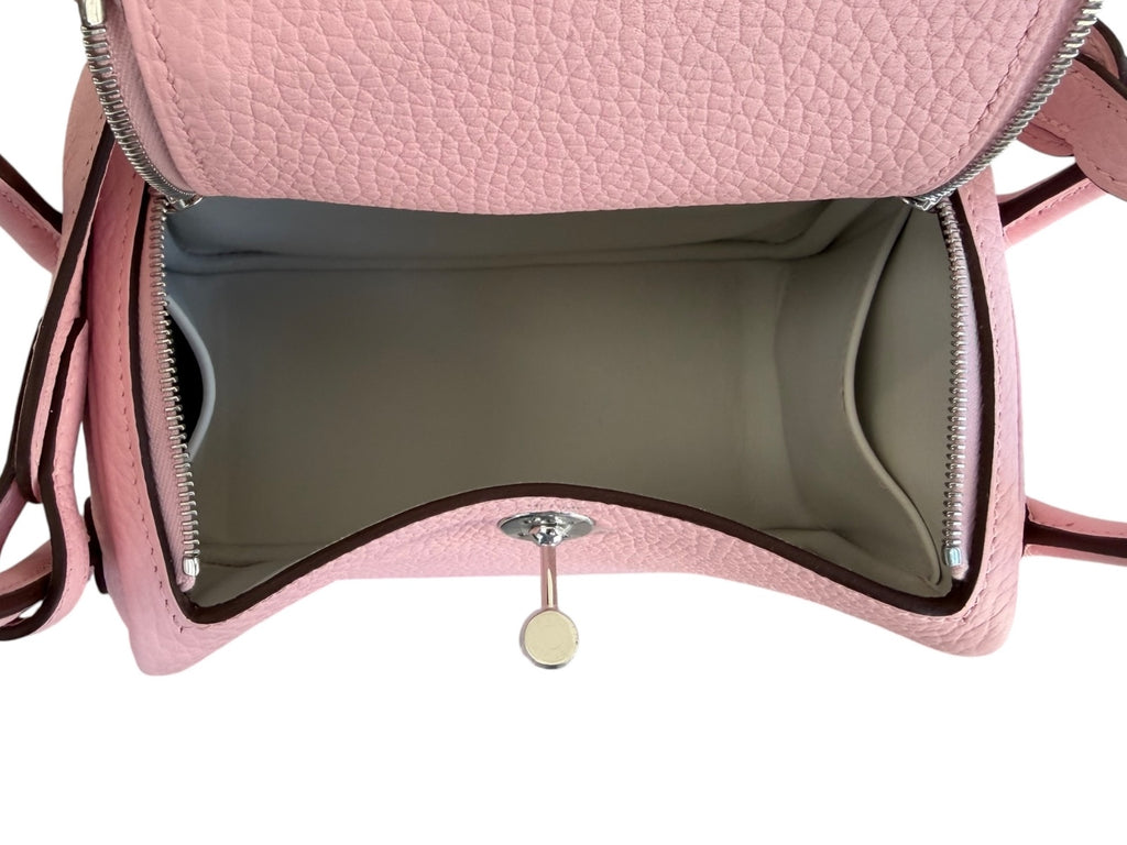 Hermès Rose Sakura Mini LIndy 20