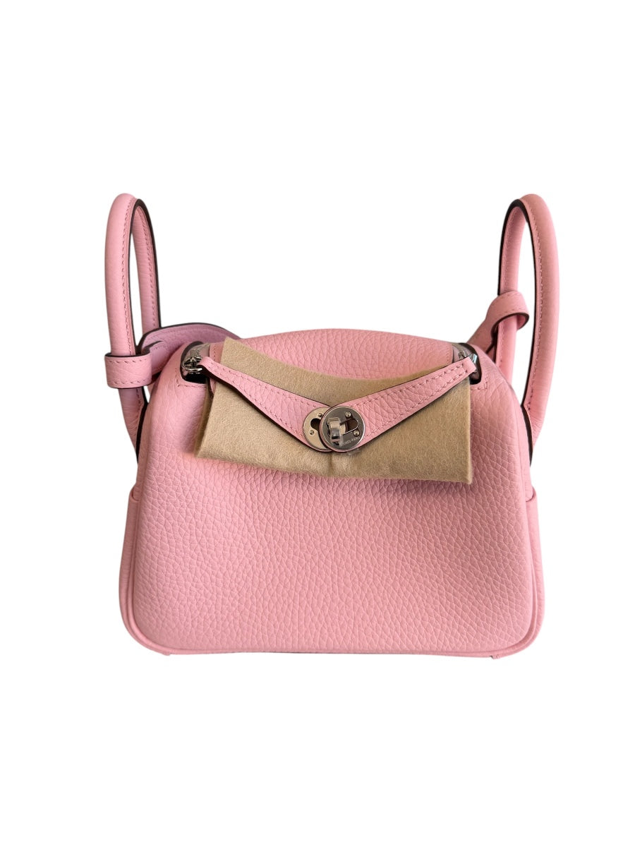 Hermès Rose Sakura Mini LIndy 20