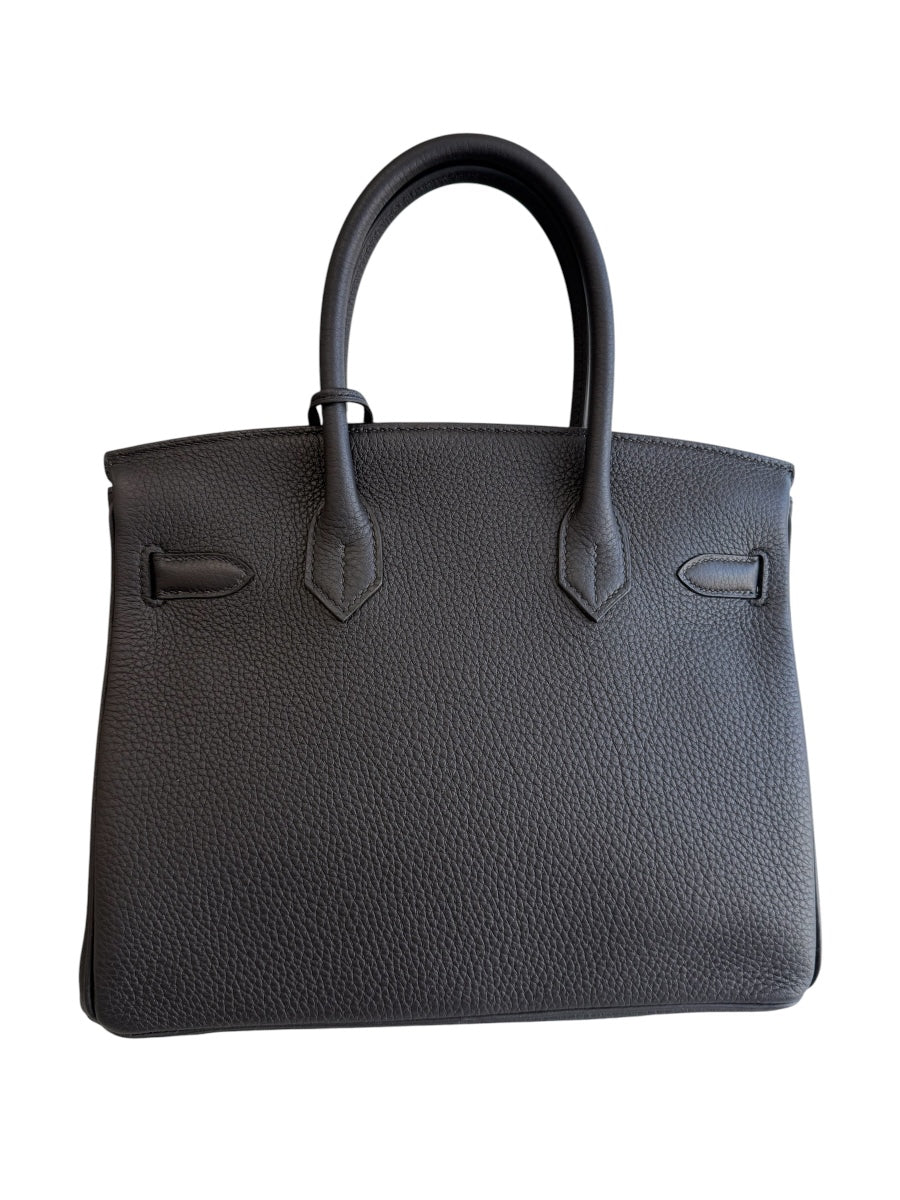 2026 Hermès Black Birkin30 Bushed Gold Hardware