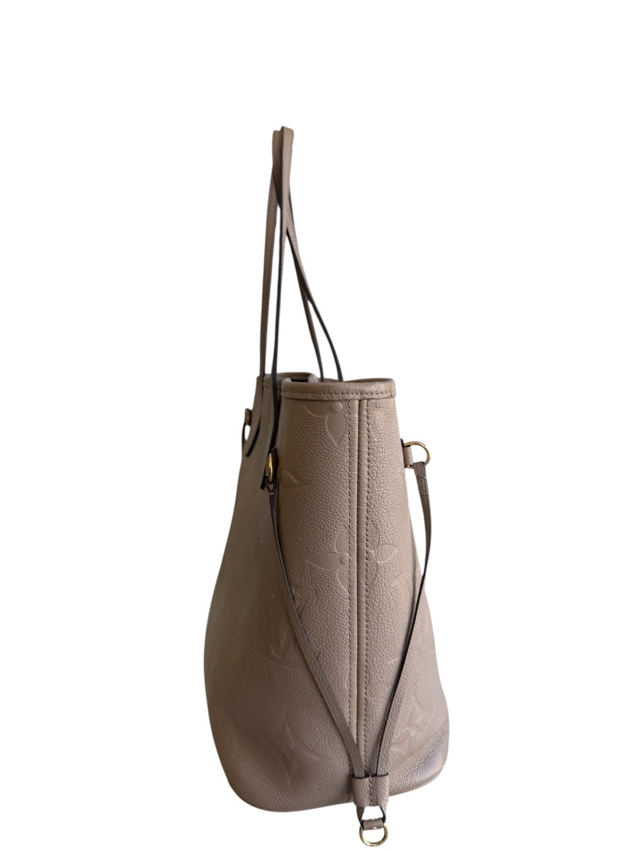 Louis Vuittin Empreinte Monogram Giant Neverfull MM Tourterelle