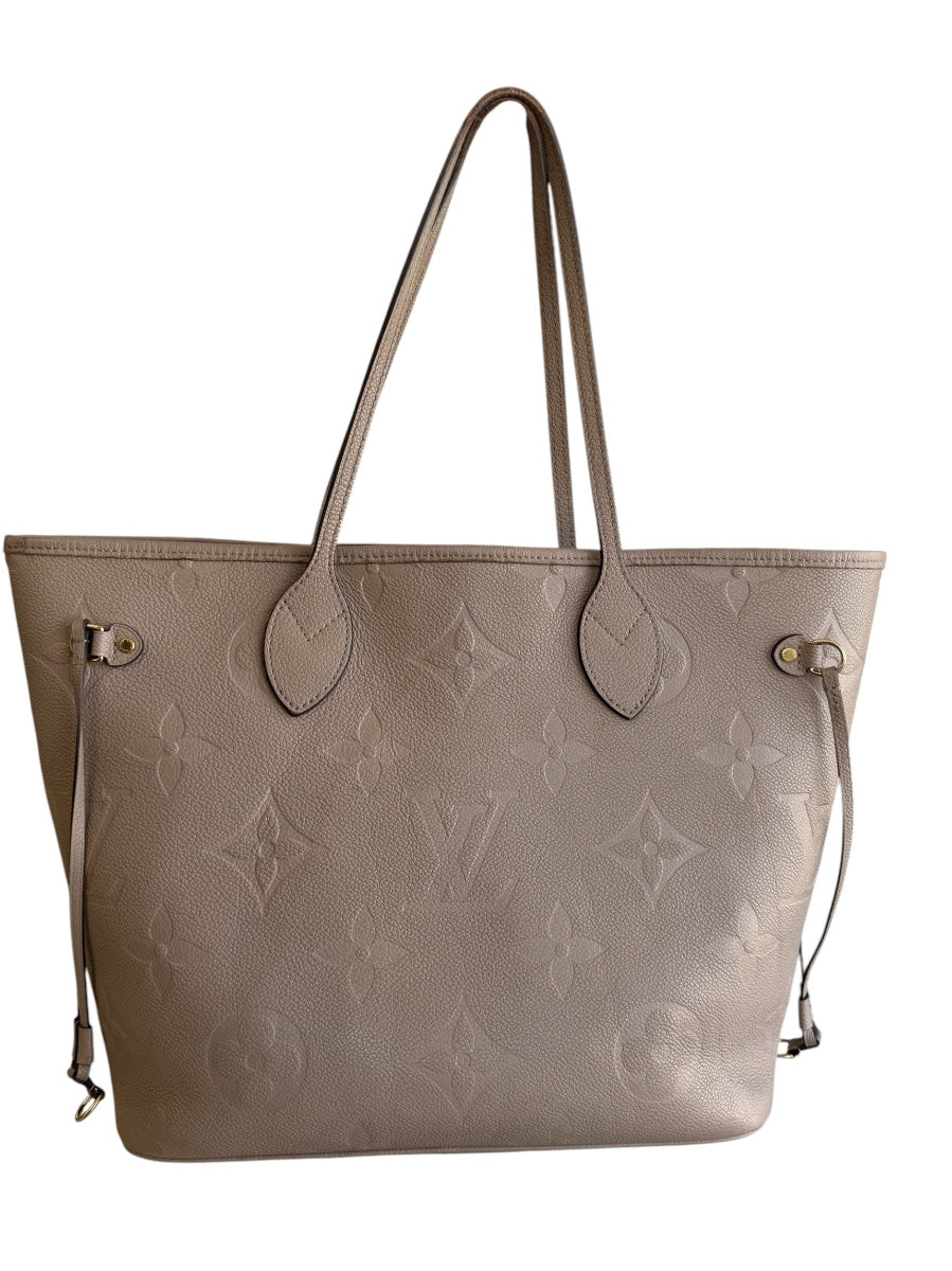 Louis Vuittin Empreinte Monogram Giant Neverfull MM Tourterelle