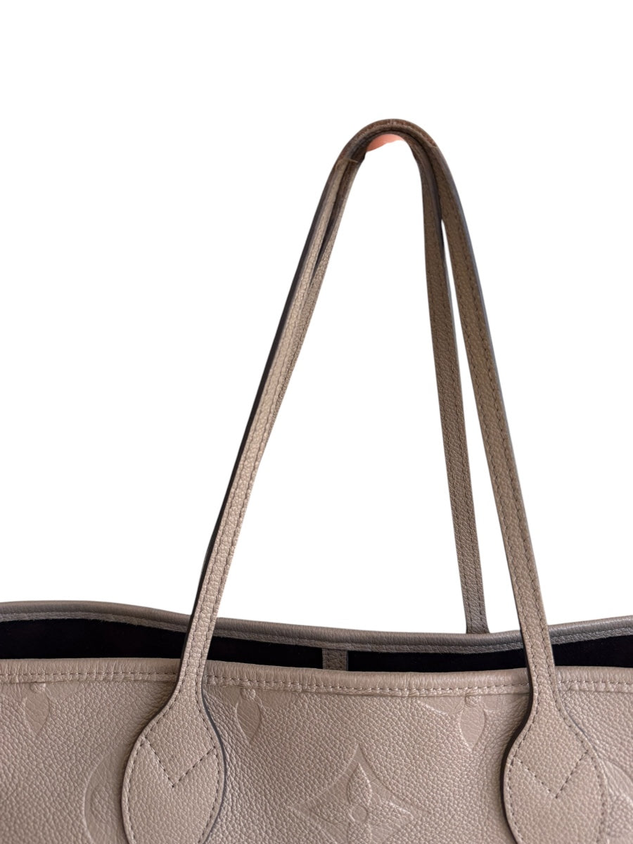 Louis Vuittin Empreinte Monogram Giant Neverfull MM Tourterelle