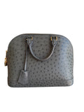 Louis Vuitton Grey Ostrich Alma MM