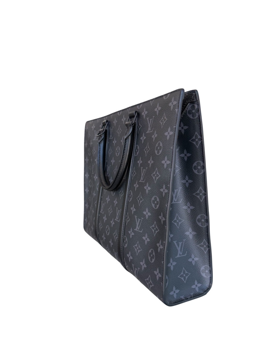 Louis Vuitton Monogram Eclipse Sac Plat Horizontal Zipper