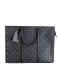 Louis Vuitton Monogram Eclipse Sac Plat Horizontal Zipper