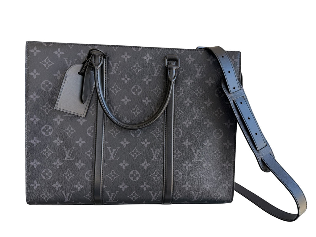 Louis Vuitton Monogram Eclipse Sac Plat Horizontal Zipper