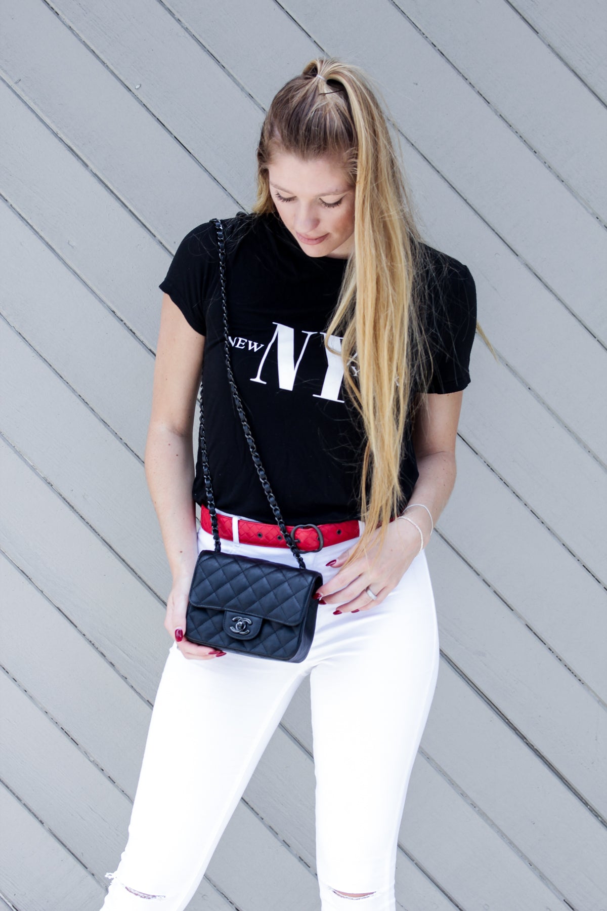 Chanel Crumpled Calfskin Quilted Mini Square So Black Bag