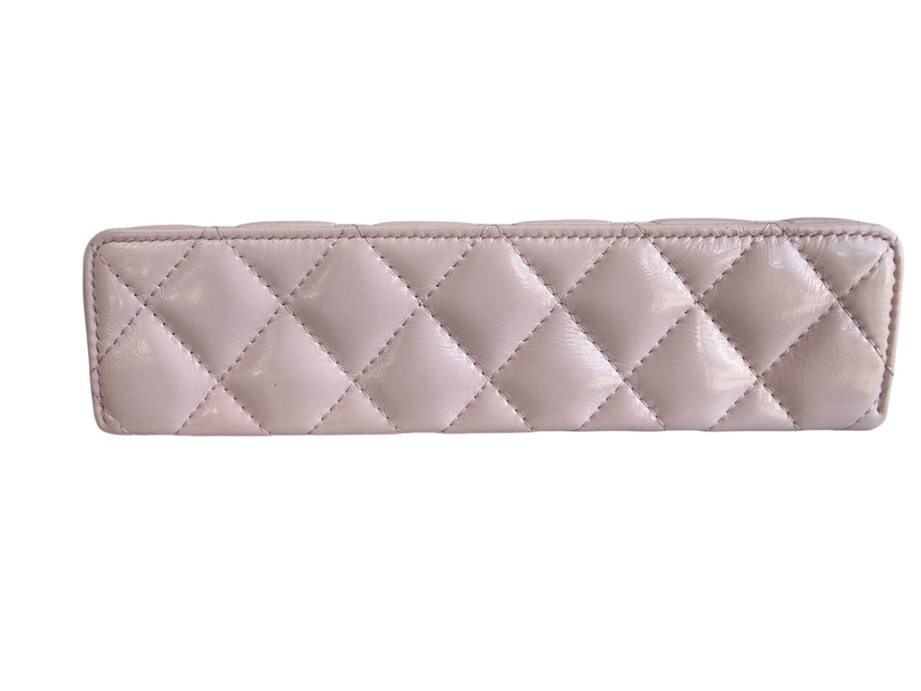 Chanel Pink Slim Vanity Quilted Top Handle