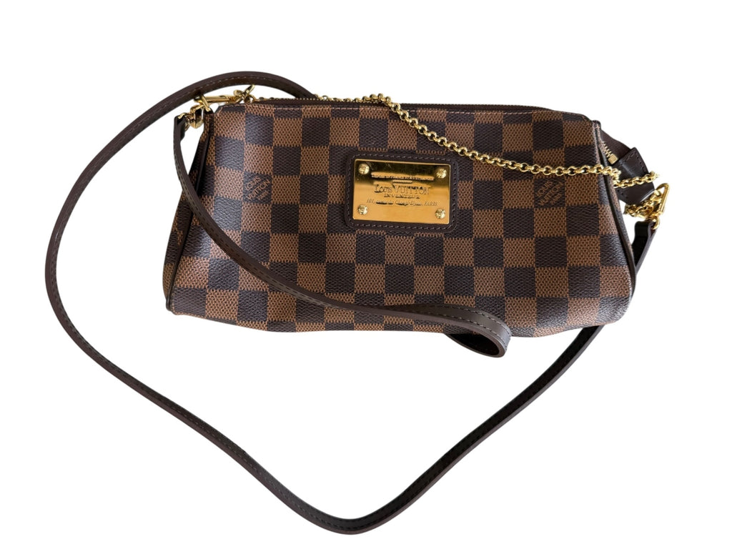 Louis Vuitton Damier Ebene Eva Crossbody Clutch