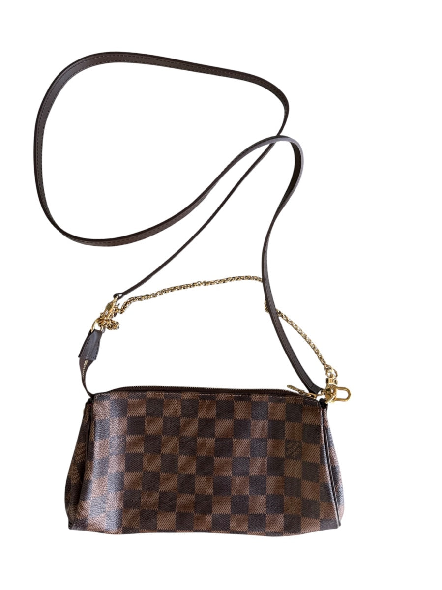 Louis Vuitton Damier Ebene Eva Crossbody Clutch