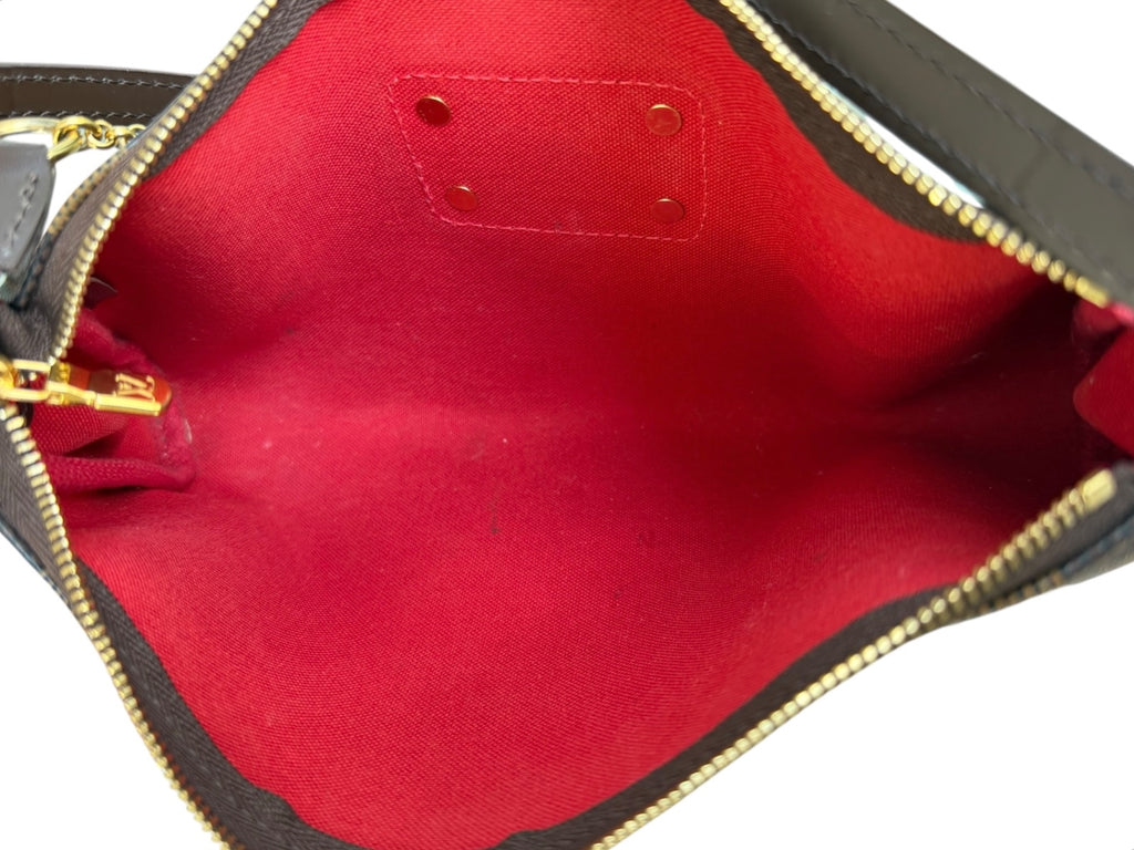 Louis Vuitton Damier Ebene Eva Crossbody Clutch