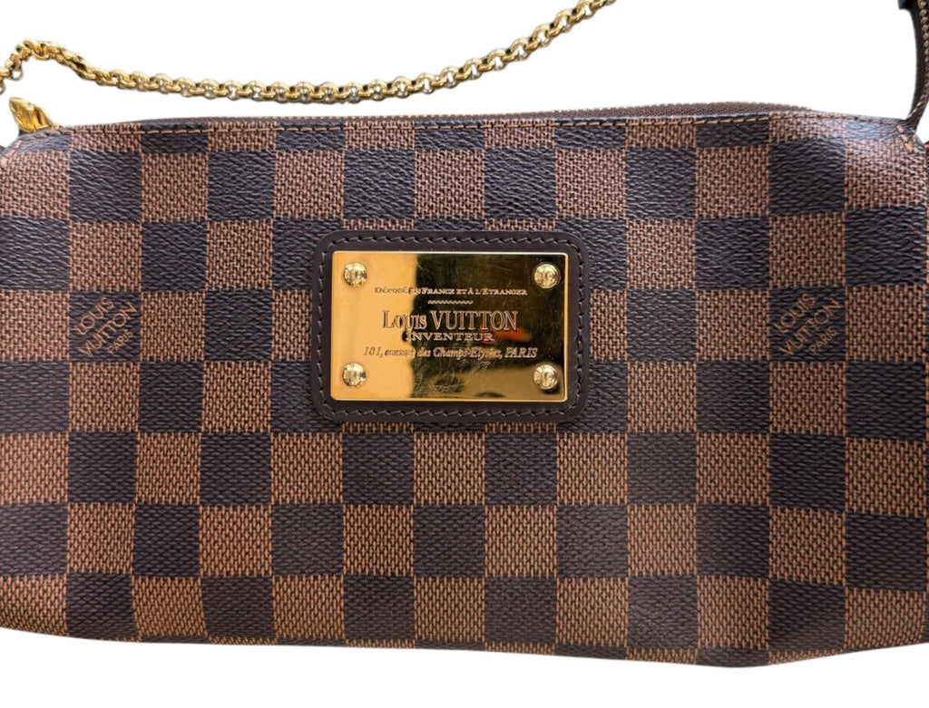 Louis Vuitton Damier Ebene Eva Crossbody Clutch