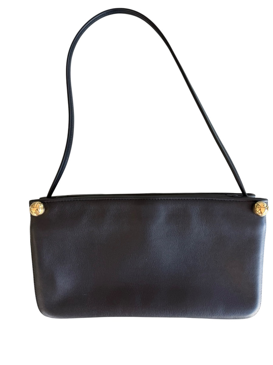 Chanel Calfskin Chick Studs Black Clutch