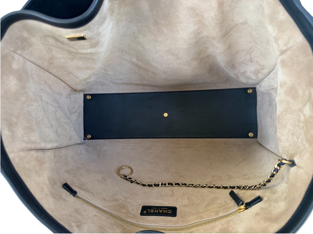 CHANEL Calfskin Archetype Large Shopping Tote Black