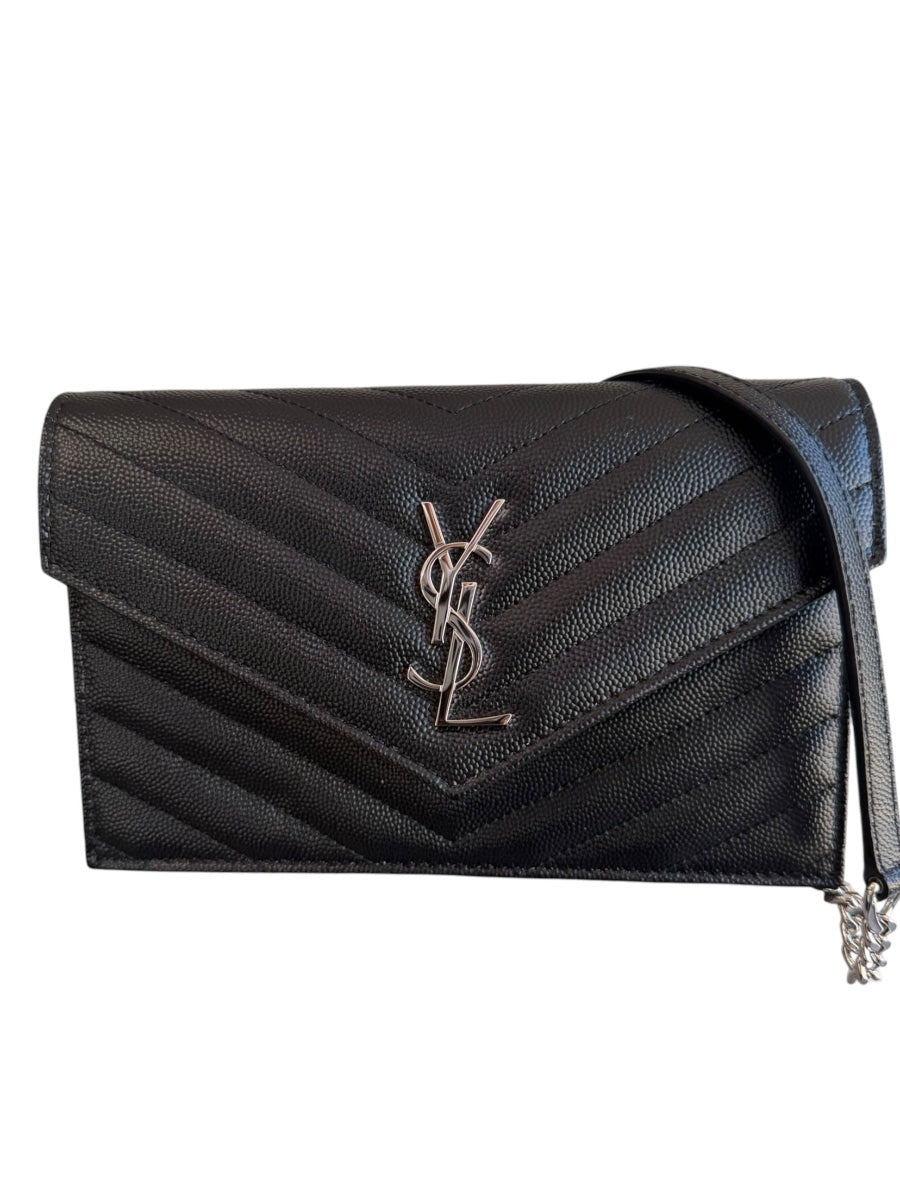 YSL Monogram WOC Black