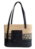Loewe Beige Wicker Basket tote