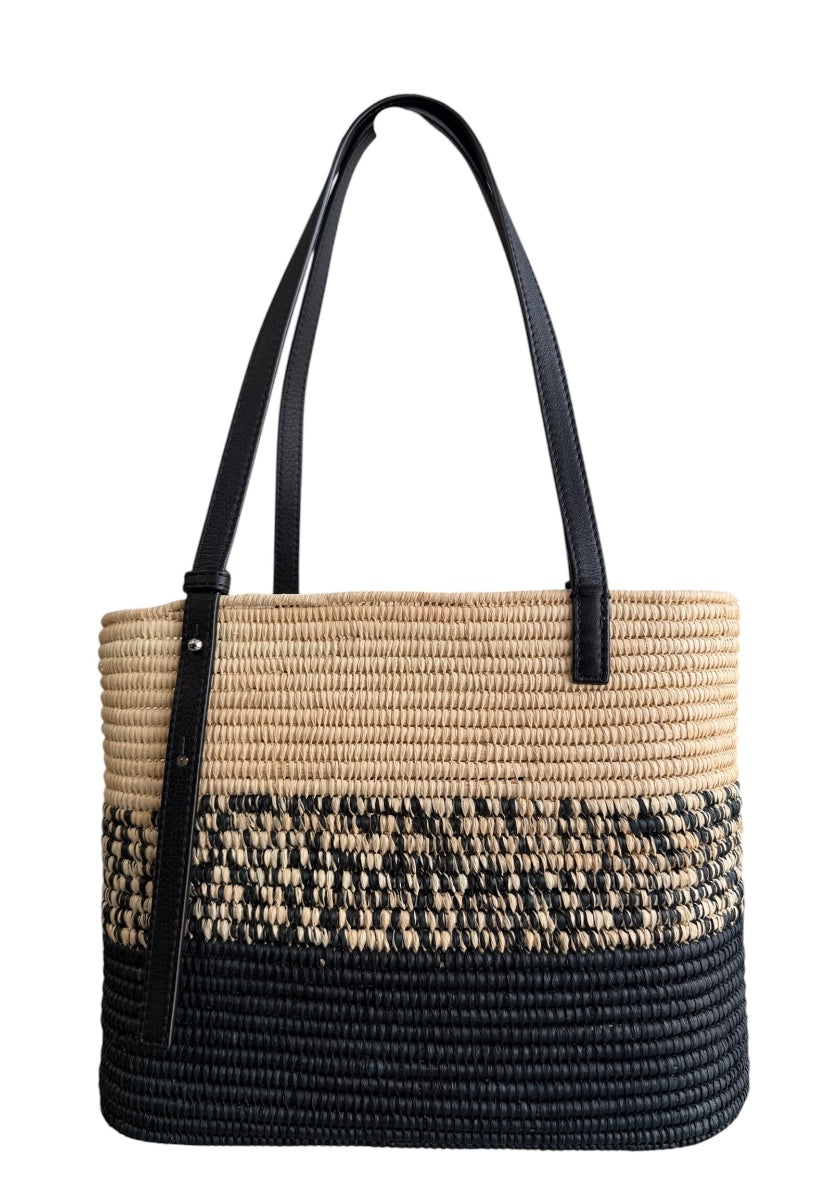 Loewe Beige Wicker Basket tote