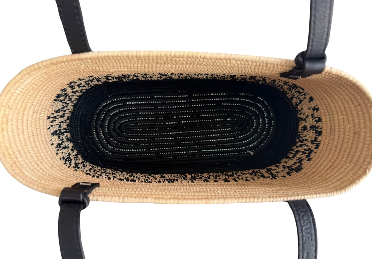 Loewe Beige Wicker Basket tote