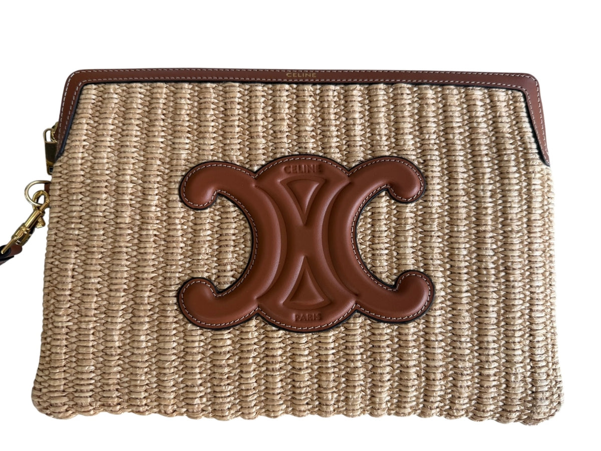 Celine Triomphe Clutch 2024 By Hedi Slimane