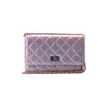 Chanel Metallic Iridescent Reissue Wallet On Chain