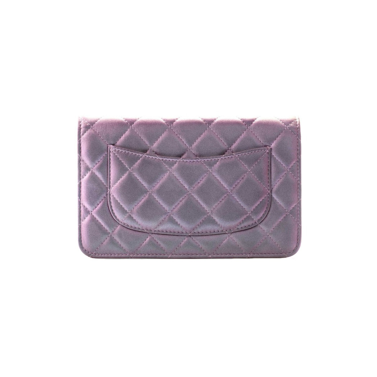 Chanel Metallic Iridescent Reissue Wallet On Chain