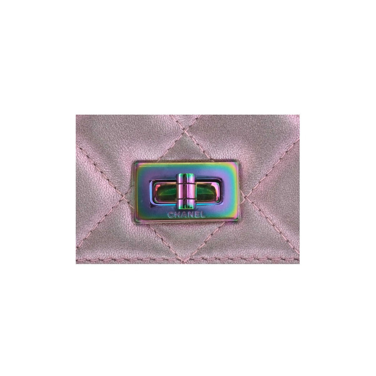 Chanel Metallic Iridescent Reissue Wallet On Chain