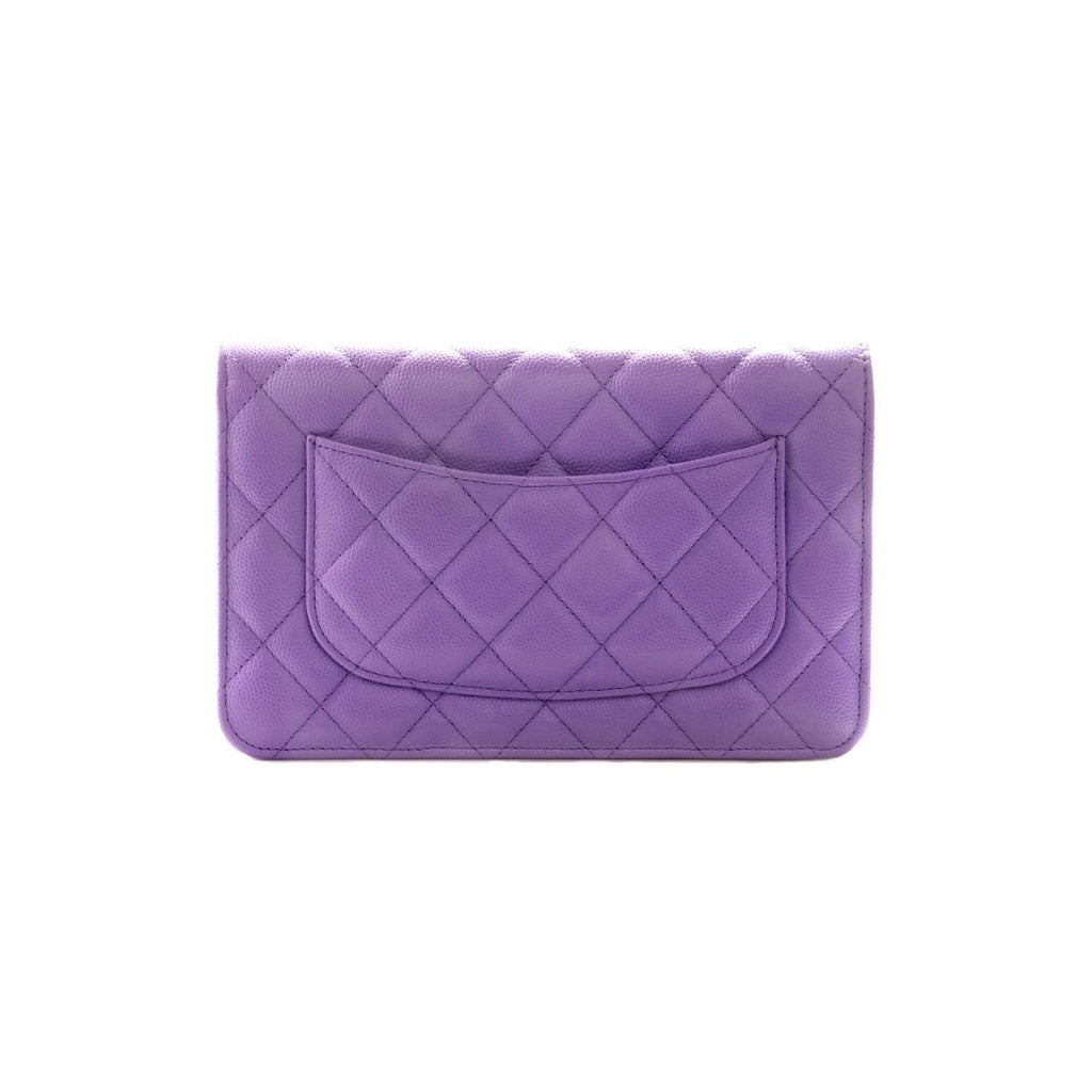 Chanel Classic Purple Wallet on Chain