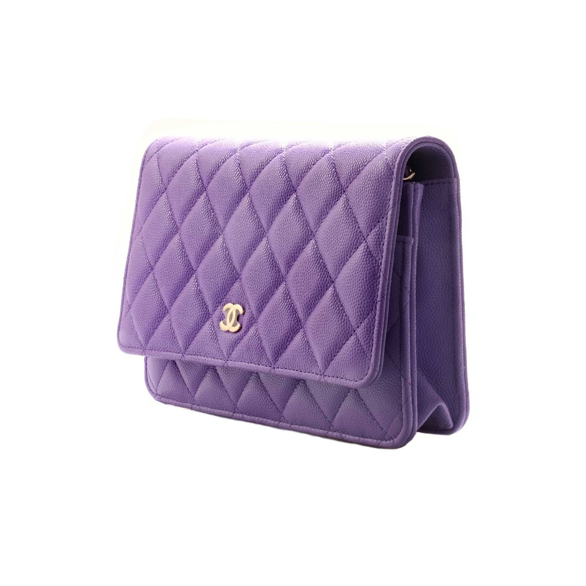 Chanel Classic Purple Wallet on Chain