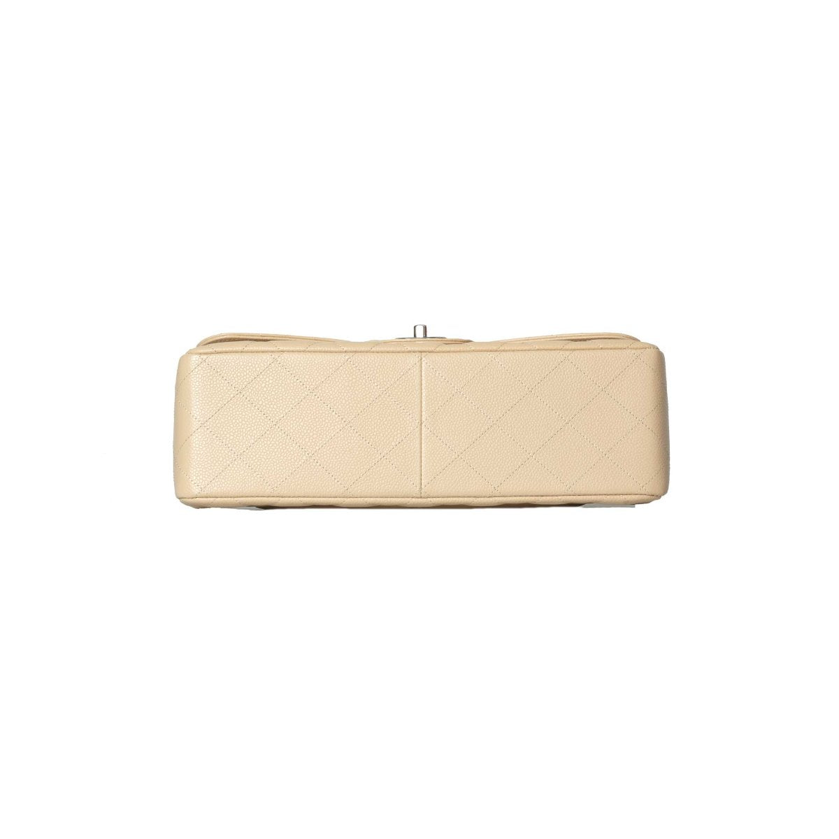 Chanel  Tan Caviar Classic Jumbo Double Flap Bag