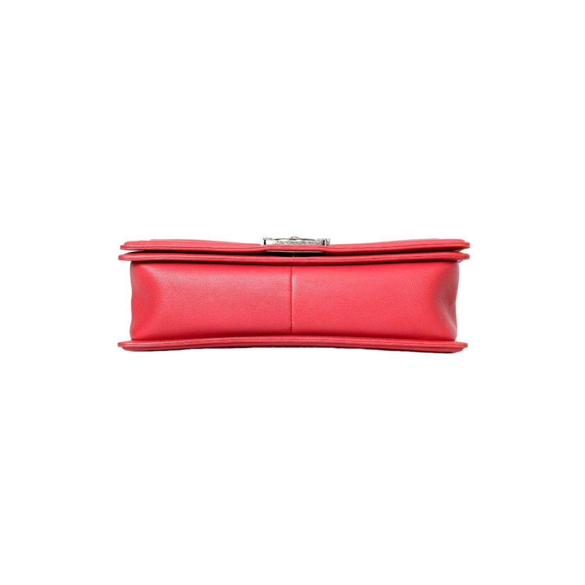 Chanel Red Large Stitch Boy Bag