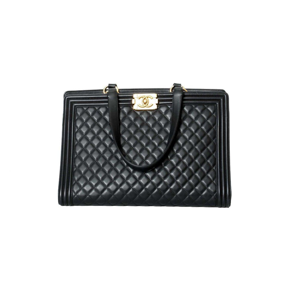 Chanel Black Boy Shopping Tote